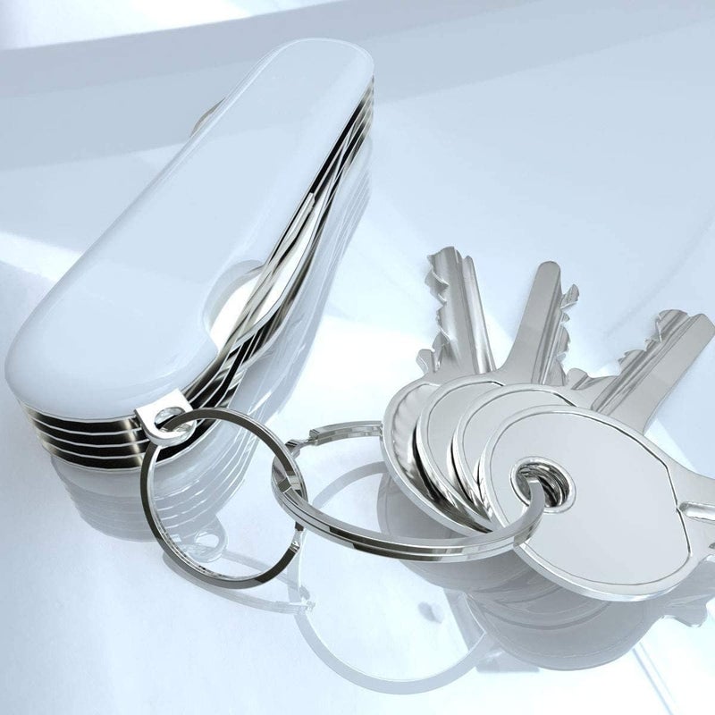ChicAbode 80 Pcs Keyrings, Split Key Ring, Metal Connection Key Ring, Open Jump Rings, Not Easy To Rust, Easy To Install and Remove, for Bags, Keys, Decorations, Craft Making, 4 Sizes - Image 5