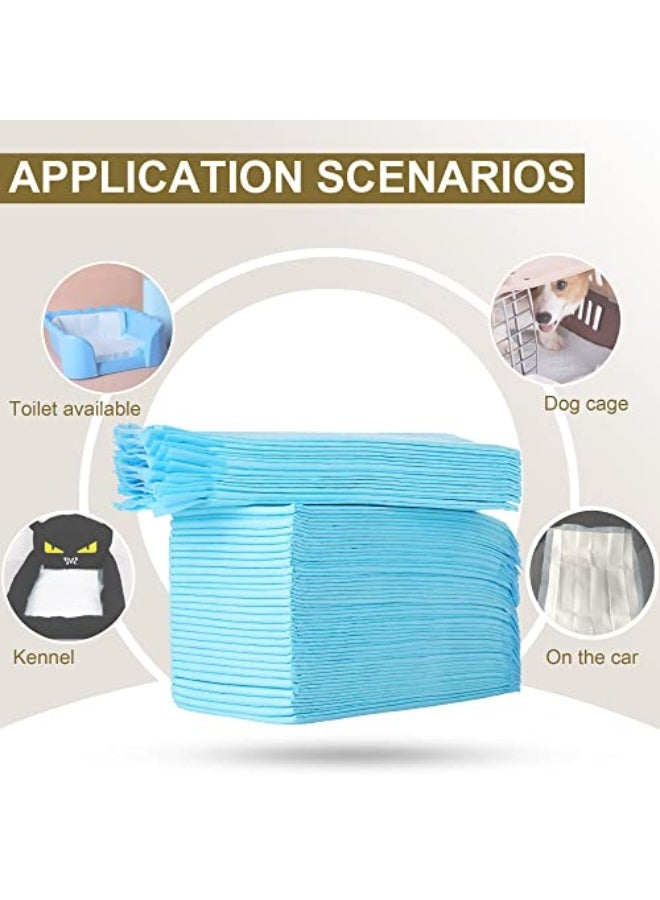 سكاي تاتش وسادات امتصاصية سريعة التجفيف يمكن التخلص منها ضد التسرب لتدريب الحيوانات الأليفة على الحمام، 60X60 سم، بحجم كبير - 40 قطعة، زرقاء، بحجم كبير - 60X60 سم - Image 3