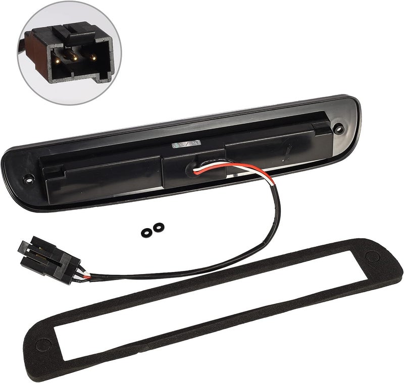 Partsam High Mount Stop Light Led 3rd Brake Light Replacement for F250 F350 F450 F550 1999-2016/Ranger/B series Third Brake Light Clear Rear Cab Roof Center Mount Brake Stop Tail Cargo Light Lamp - Image 4