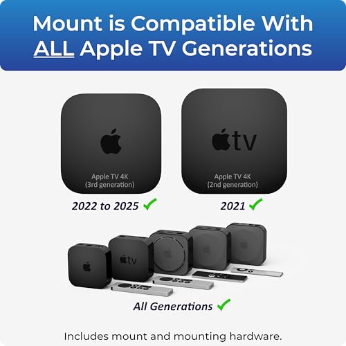 ReliaMount Mount for Apple TV – Compatible with All Apple TV Generations (Including All 4K Models) - Image 5