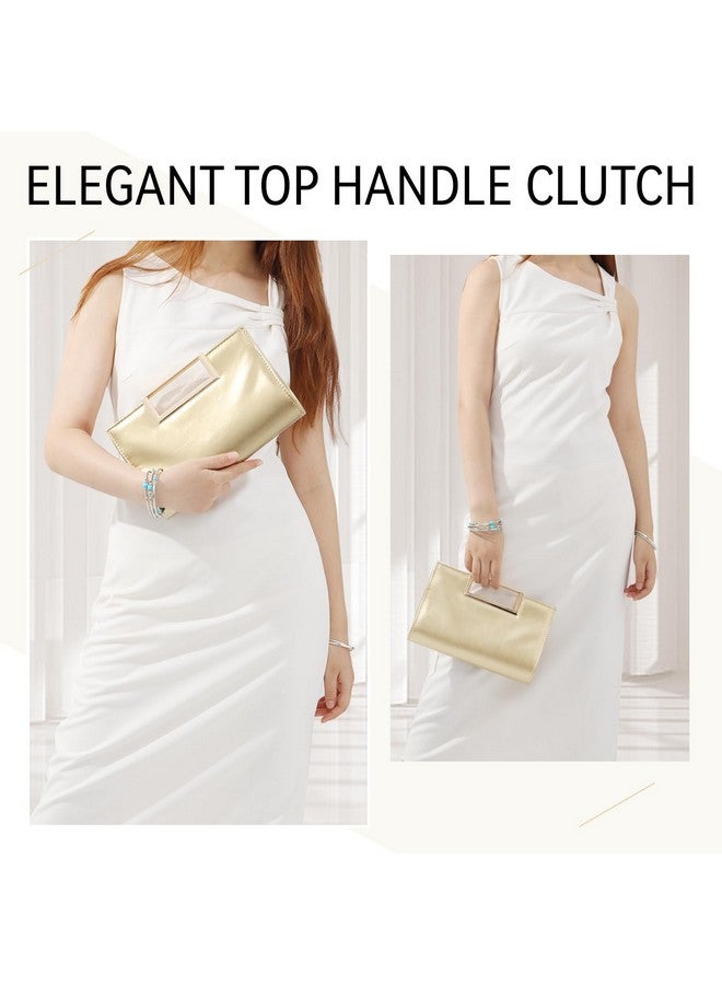 LUI SUI LUI SUI Top Handle Clutch Purse for Women Elegant Evening Bag Fashion Handbags for Formal Wedding Prom With Chain - Image 1