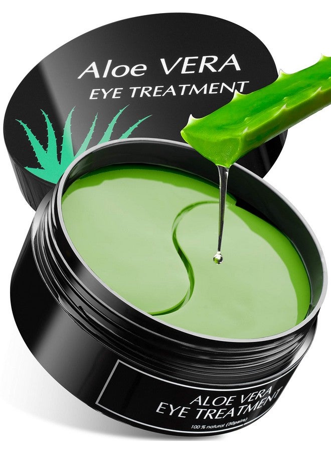 My Alle Care Aloe Vera Eye Treatment Mask (30 Pairs) Reduces Puffiness Wrinkles Puffy And Bags Under Eyes Lightens Dark Circles Undereye Patches Moisturizes And Anti Aging Skin Hydrogel Pads With Collagen - Image 1