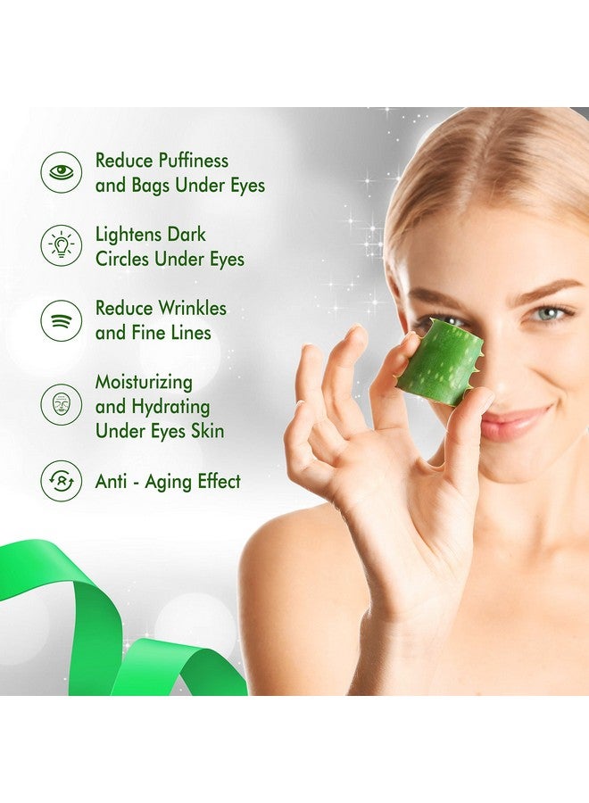 My Alle Care Aloe Vera Eye Treatment Mask (30 Pairs) Reduces Puffiness Wrinkles Puffy And Bags Under Eyes Lightens Dark Circles Undereye Patches Moisturizes And Anti Aging Skin Hydrogel Pads With Collagen - Image 4