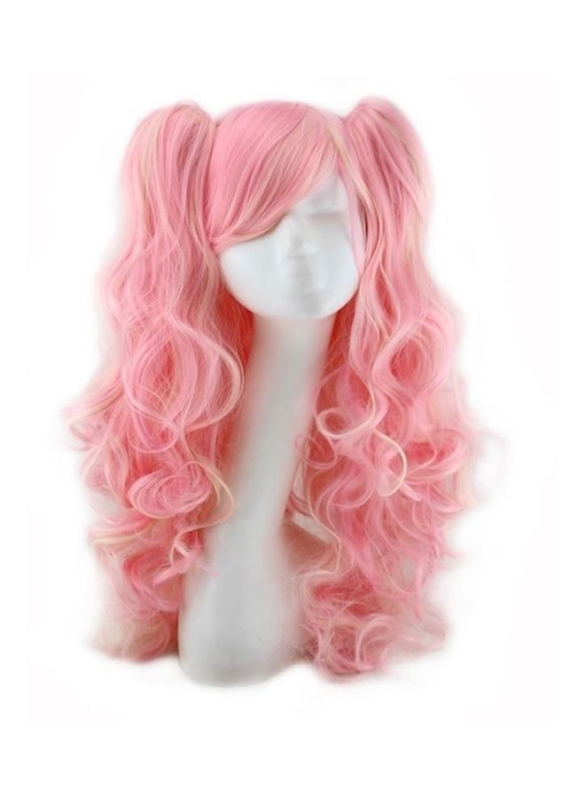 Loquat Anime Cosplay Hair Wig Pink/Beige - Image 2