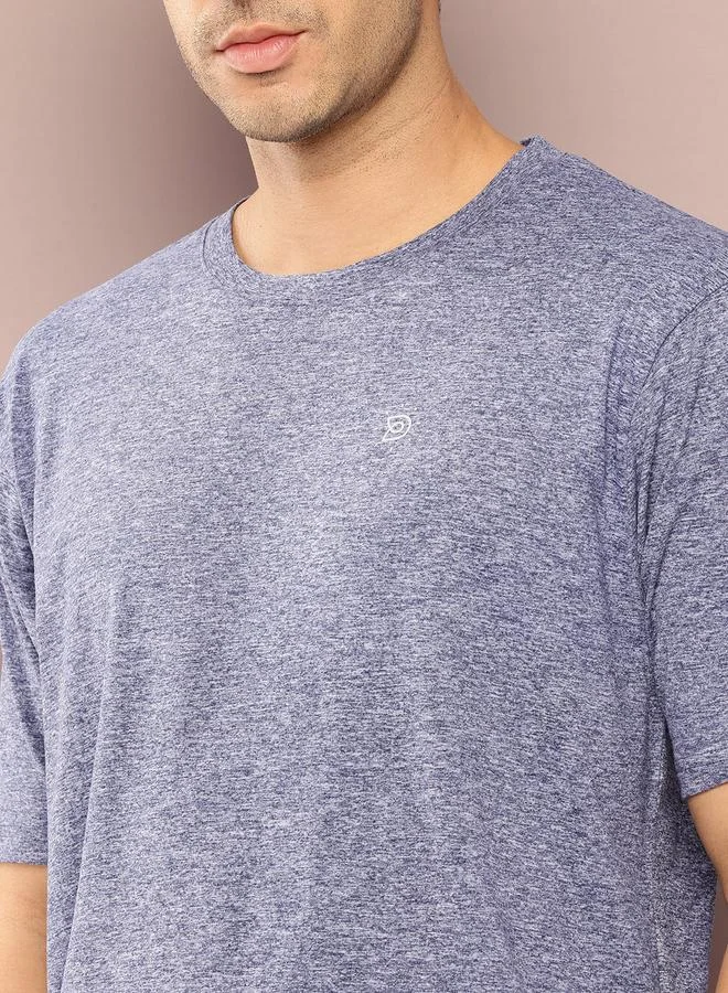 Dillinger Men Round Neck Melange T-Shirt