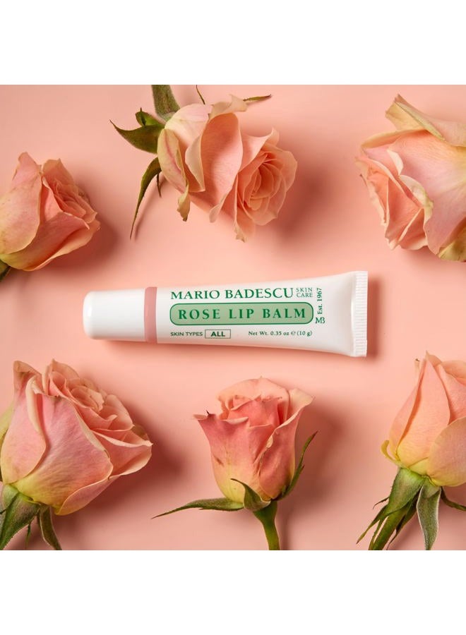 MARIO BADESCU Lip Balm for Dry Cracked Lips, Trio Pack Includes Mint, Rose, and Original Moisturizer, Ultra-Nourishing Care for Soft, Smooth and Supple Feel, 3 Count - Image 5
