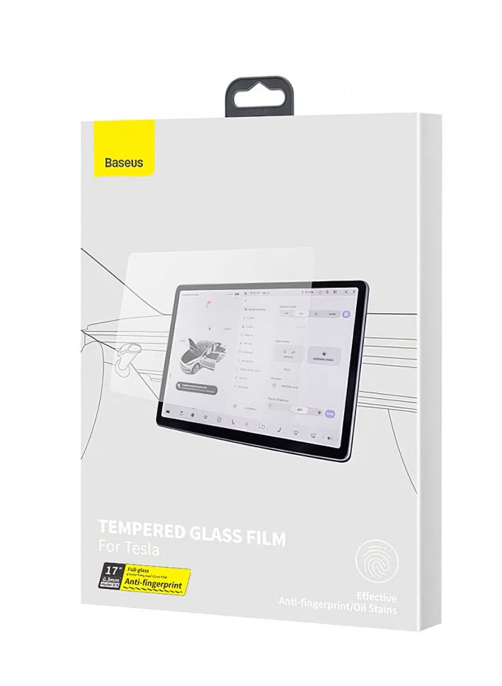 Baseus Tempered Glass Screen Protector Baseus Crystal For Tesla X/S 17, Clear SGBL062502  - Image 1