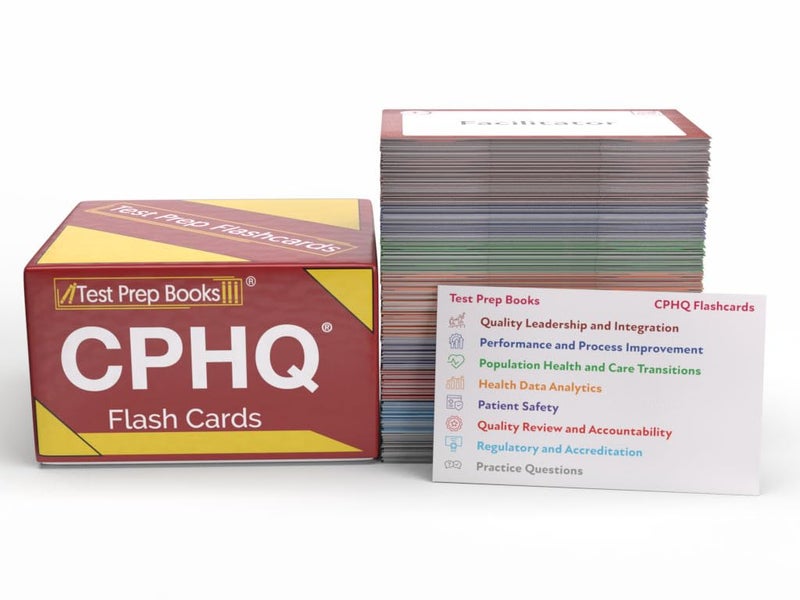Test Prep Books CPHQ Study Cards 20262027 CPHQ Exam Prep with Practice Test Questions for the Certified Professional in Healthcare Quality Exam Full Color Cards - Image 2