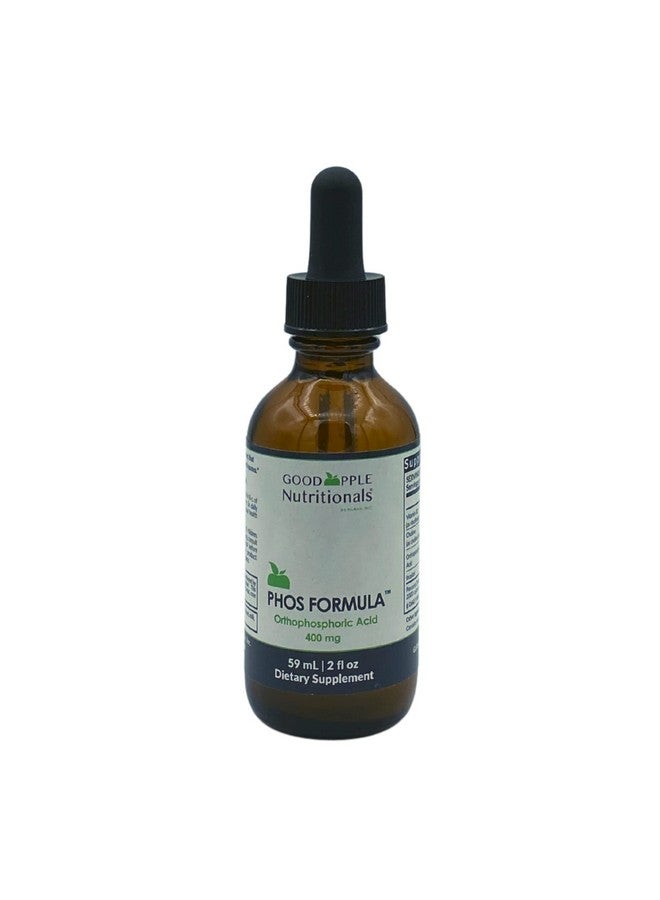 GoodApple Nutritionals Phos Formula | Nausea | Supports Bone Health | Phosphorus Liquid Supplement with Dropper | 2 fl oz - Image 1