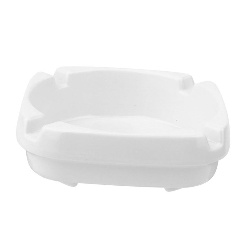 White Square Ashtray Imitation Porcelain Indoor Outdoor Smoking Cigarettes - Image 2