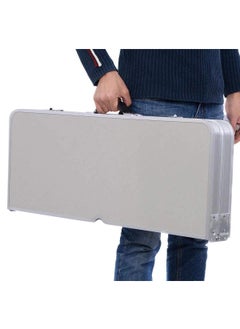 NIRTIK NIRTIK PicnicTableHeavyDutyAluminiumPortableFoldingCampSuitcasePicnicTableand4ChairsSetwithUmbrella a1  - Image 3