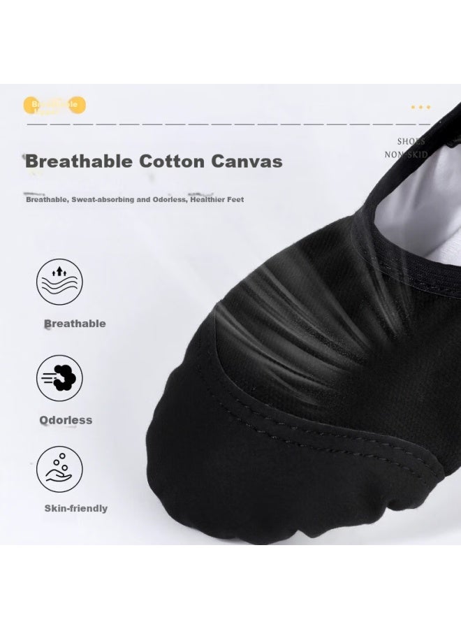 Smart Friends Zhiyouban Dance Shoes, Ballet Dance Practice Shoes, Black Adult Cat Paw Shoes, Boys And Girls Chinese Dance Performance Body-shaping Shoes For Me - Image 3