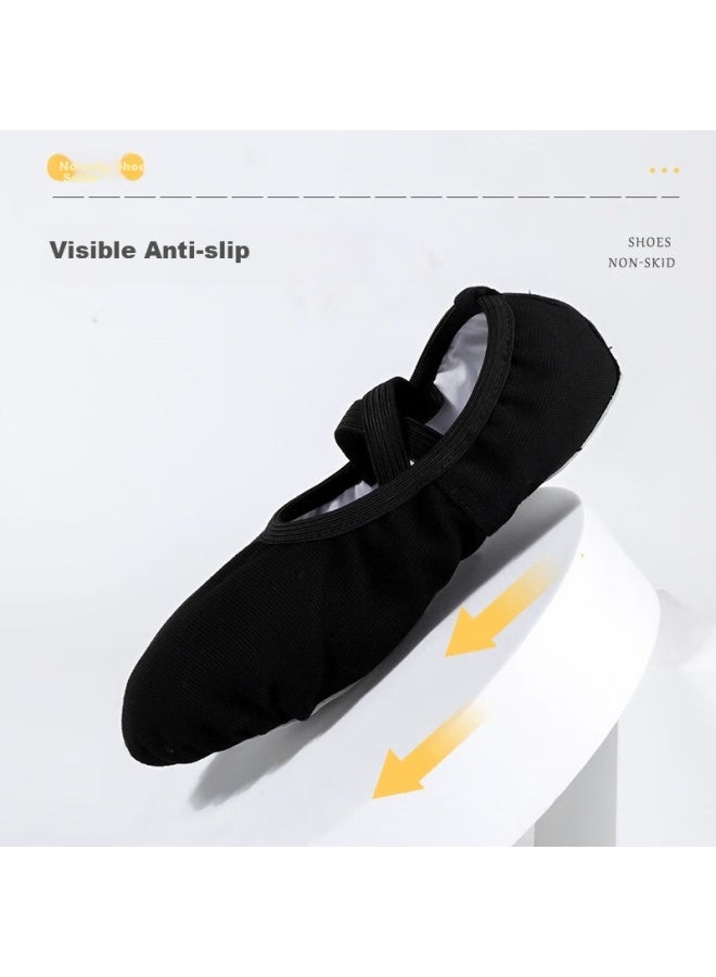 Smart Friends Zhiyouban Dance Shoes, Ballet Dance Practice Shoes, Black Adult Cat Paw Shoes, Boys And Girls Chinese Dance Performance Body-shaping Shoes For Me - Image 2
