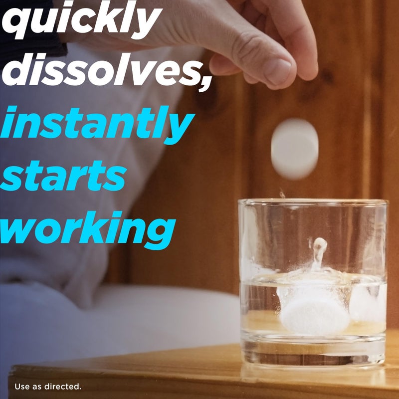 Alka-Seltzer أقراص ألكا-سيلتزر الفوارة بنكهة الأصلية، تخفيف سريع من أعراض متعددة من الصداع وآلام الجسم، أقراص فوارة قابلة للذوبان، عبوة لتخفيف الألم، 116 حبة - Image 4