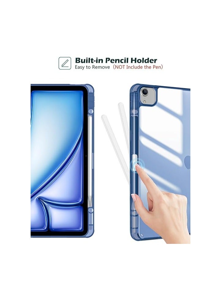 Procases iPad Air 13 Inch Case with Pencil Holder 2024 M2 & iPad Pro 12.9 6th/5th/4th/3rd Case, 2024 iPad Air 13 Case, 13" iPad Air 2024 Cover -Navy - Image 5