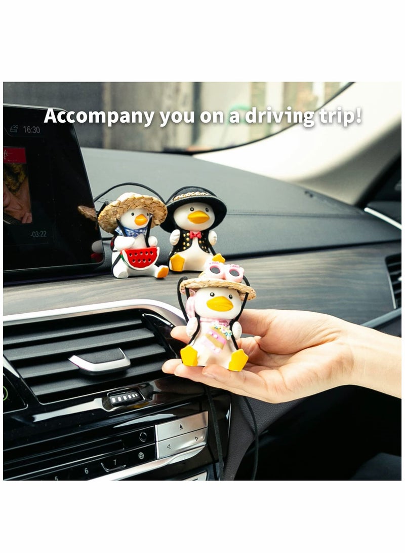 Excefore Cute Swing Duck Car Pendant Interior Rearview Mirrors Charms Ornament Room Decor for Home Indoor - Image 5