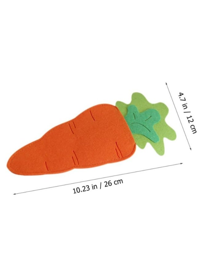 6-Pack Carrot-Shaped Utensil Pouch Set – Easter-Themed Cutlery Case for Kids and Families - Image 3
