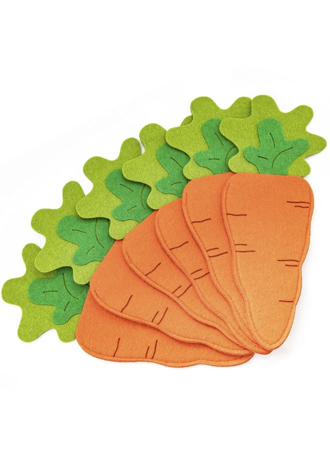 6-Pack Carrot-Shaped Utensil Pouch Set – Easter-Themed Cutlery Case for Kids and Families - Image 1