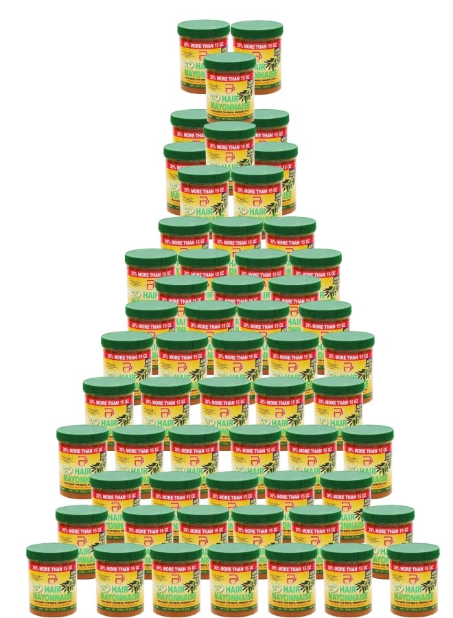 بيرون 58 قطع علاج المايونيز للشعر الضعيف والتالف بزيت الزيتون 500جرام - Image 1