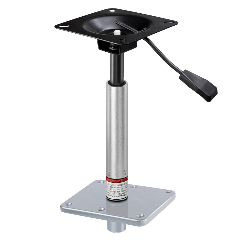 CLLOMAGY Adjustable Boat Seat Pedestal Base Mount Kit with Lock in 3/4" Boat Seat Pin Post&Marine Power Pedestal Mount Base for Marine Fishing Bass Chair,Post Adjustable Height 14 to 19 Inches/24 to 30 Inches - Image 1