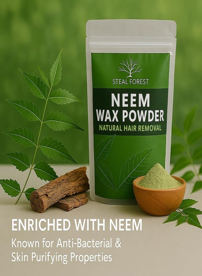 Oeleky Wax Powder for Women | Herbal Hair Removal Powder for Face, Upper Lips & Chin | Gentle Face Wax for Women & Men | Safe, Natural, Easy-to-Use Waxing Powder (Neem Wax, Pack of 1) - Image 2