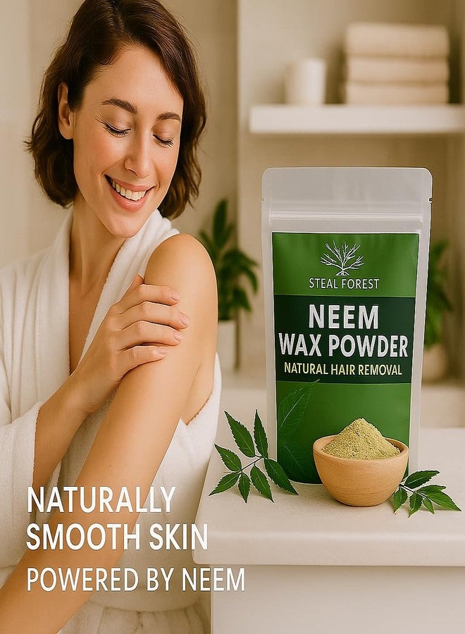 Oeleky Wax Powder for Women | Herbal Hair Removal Powder for Face, Upper Lips & Chin | Gentle Face Wax for Women & Men | Safe, Natural, Easy-to-Use Waxing Powder (Neem Wax, Pack of 1) - Image 4