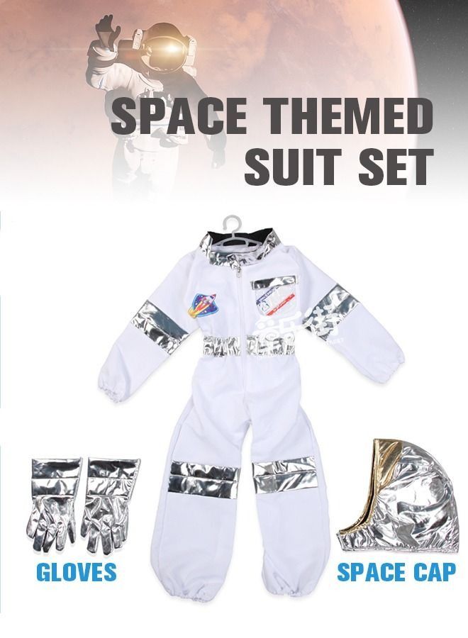 PYEBE Astronaut Costume for Kids Space Pretend Dress Up Role Play Set for Kids - Image 2