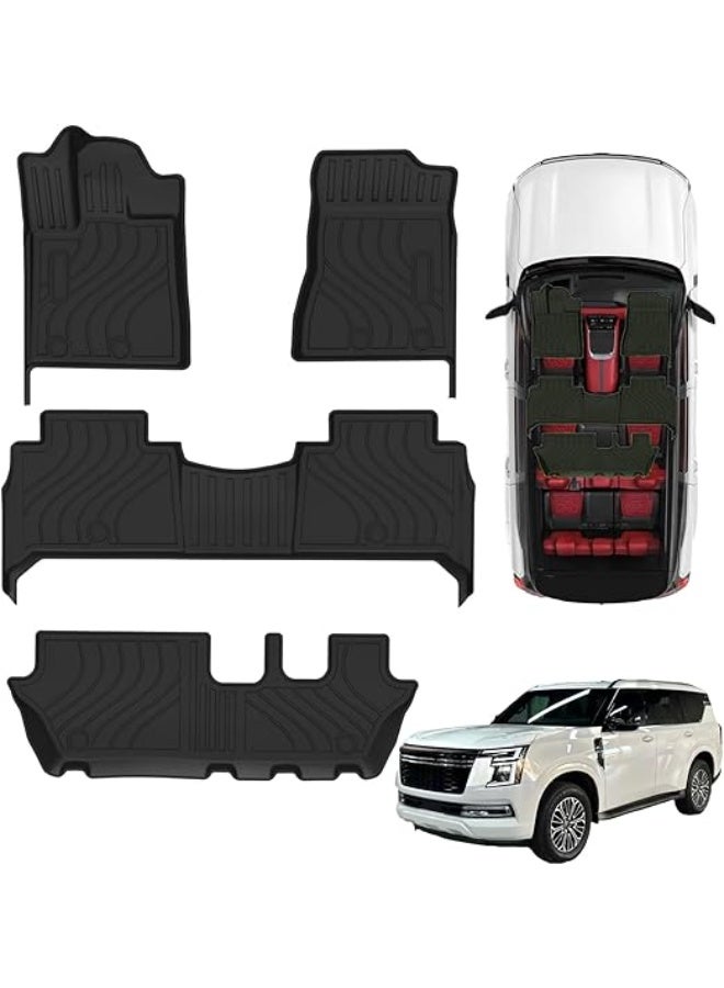 TPE Floor Mat Compatible with Patrol Y63 2025-2026 All Weather Waterproof Floor Mat TPE Trunk Mat - Image 4