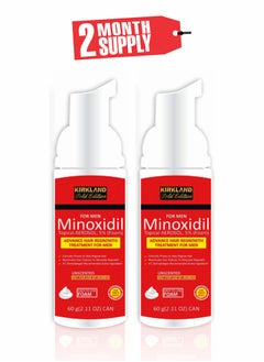 Kirkland Signature Minoxidil Gold Edition Foam – The Ultimate Hair Loss Solution Red - Pack of 2 