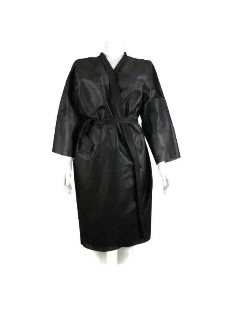 Multi Purpose Disposable Robe 10 Pieces Black