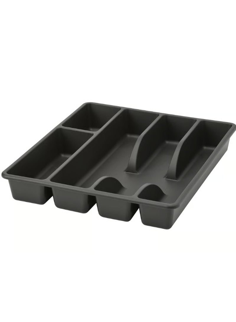 أيكيا SMÄCKER - صينية أدوات المائدة - أنثراسيت - 31x26 سم - Image 1