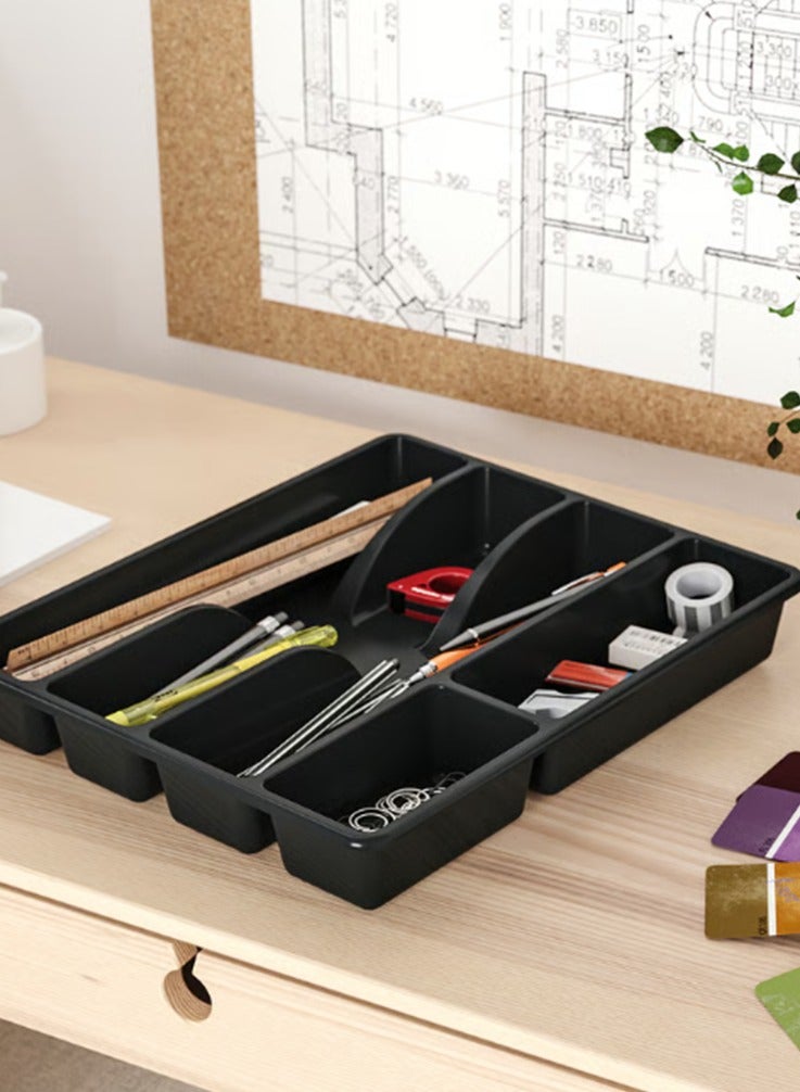 أيكيا SMÄCKER - صينية أدوات المائدة - أنثراسيت - 31x26 سم - Image 3