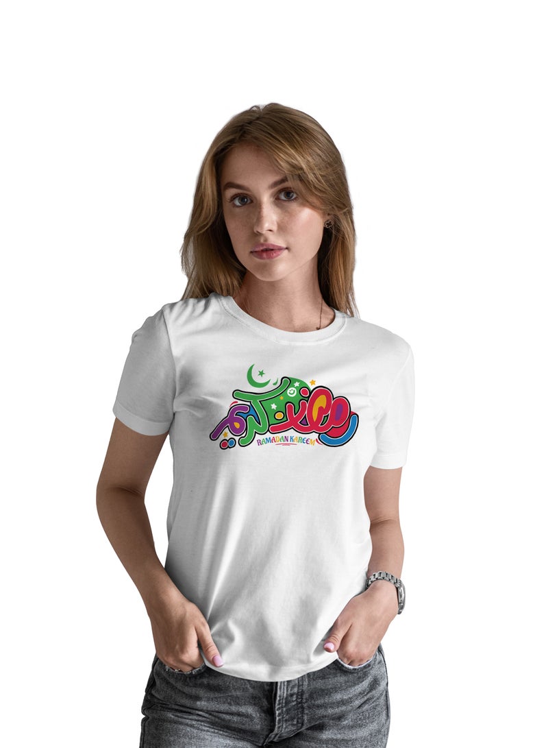 Fashion World Cotton T-shirt Printed with High-quality Ramadan - Image 1