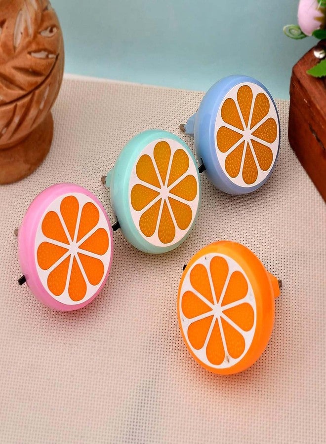ascension LED Orange Slice Night Lamp with Switch, Plug-in Wall Night Light, Warm Soft Glow Decorative Light for Bedroom, Hallway, Kids Room Kids Birthday Party Return Gifts Item (Random Color) - Image 5