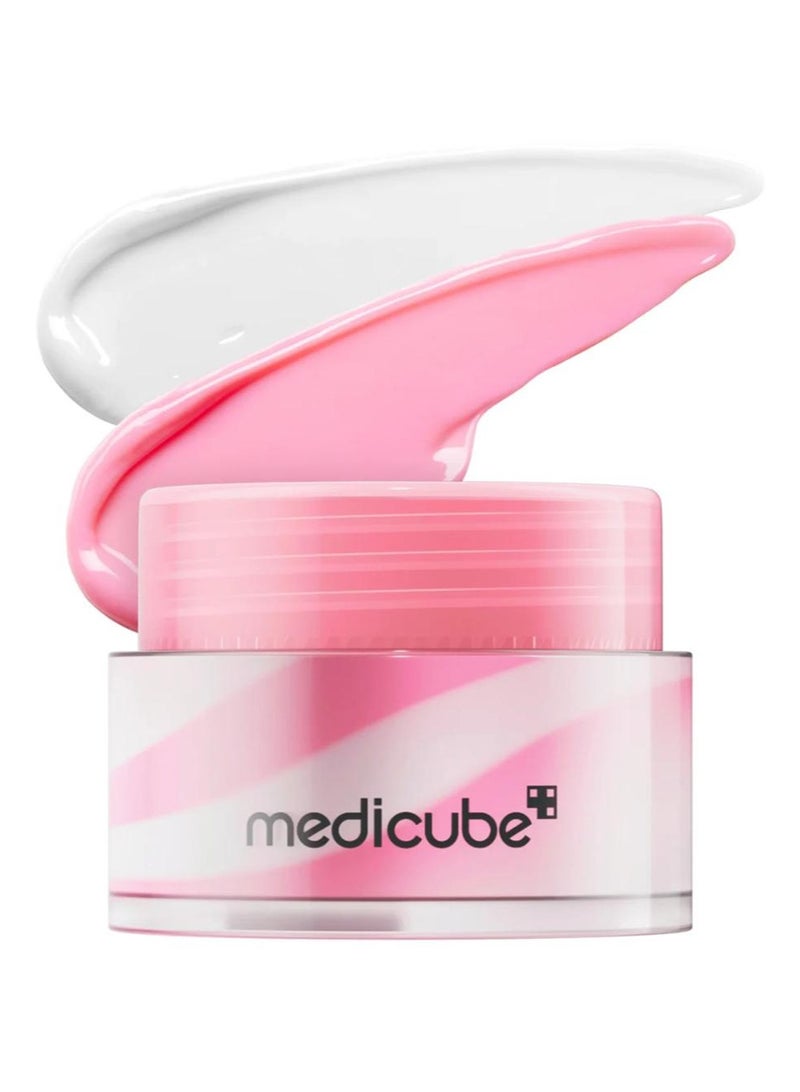 ميديكيوب قناع الشفاه النومي Medicube PDRN Glow Balm Salmon PDRN، الكولاجين، زبدة الشيا لشفاه أكثر نعومة، ترطيب يدوم طويلاً، عناية ليلية ويومية بالشفاه، 10 جرام - Image 1