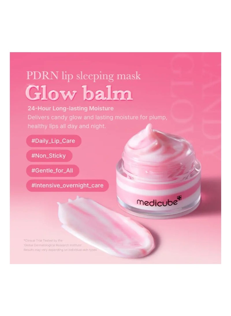 ميديكيوب قناع الشفاه النومي Medicube PDRN Glow Balm Salmon PDRN، الكولاجين، زبدة الشيا لشفاه أكثر نعومة، ترطيب يدوم طويلاً، عناية ليلية ويومية بالشفاه، 10 جرام - Image 5