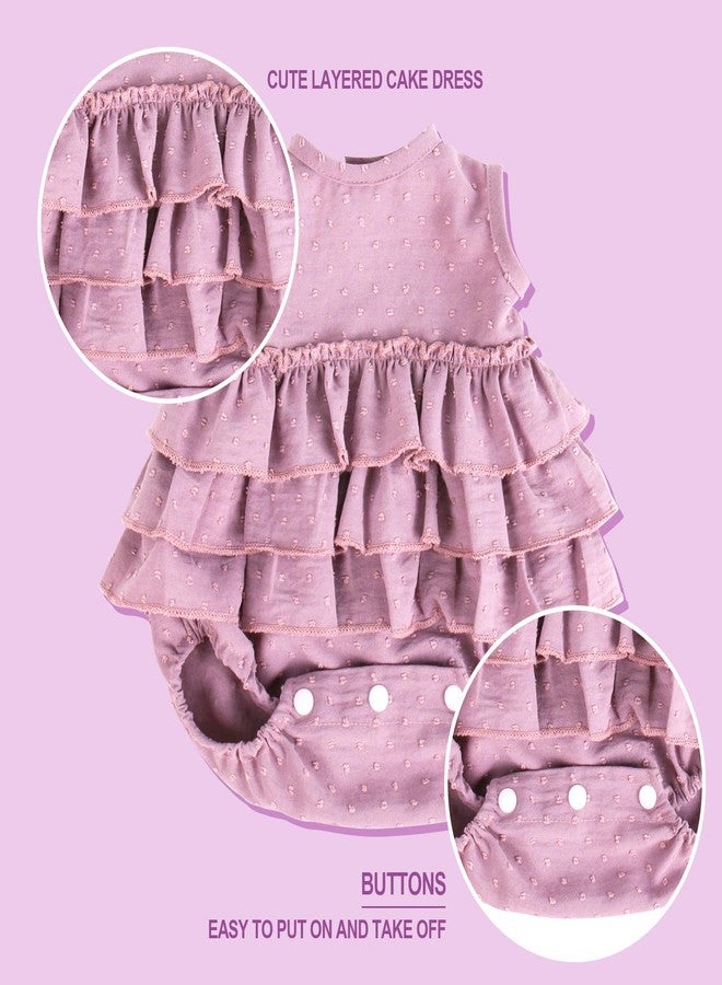 Aori Lifelike Baby Dolls Clothes 20 Inch Purple Dress Clothing Set for 17-20 in Realistic Newborn Doll Girls - Image 4