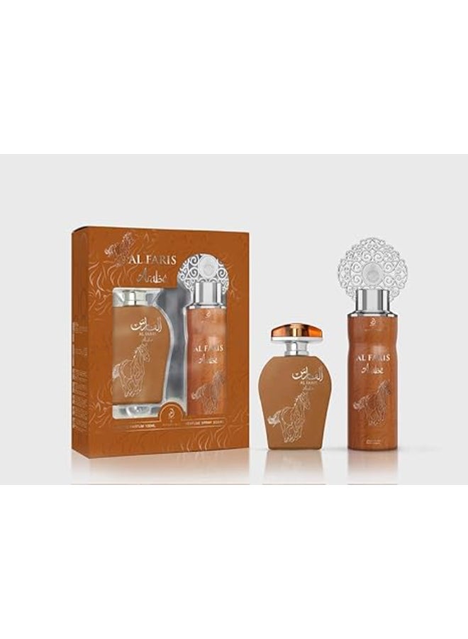 ARABIYATAL FARIS ARABE EDP 100ML+DEO SET - Image 2