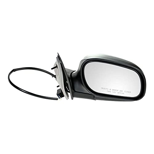 TRQ Passenger Side Mirror Assembly Manual Folding Manual Adjustment Non-Heated No Memory Black Compatible with 1998-2001 2003-2011 Ford Crown Victoria Mercury Grand Marquis 1998-2001 2003-2011 - Image 1