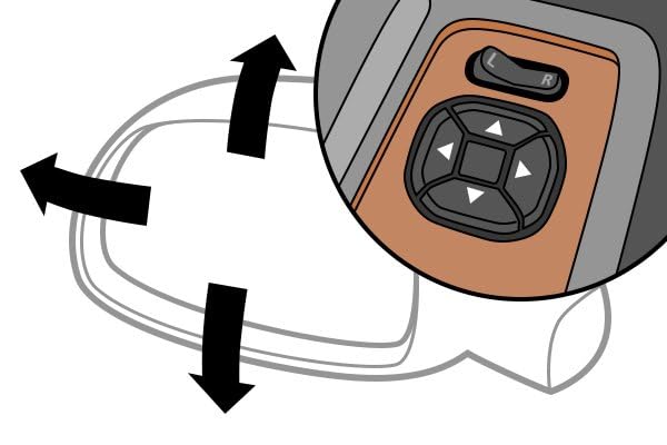 TRQ Passenger Side Mirror Assembly Manual Folding Manual Adjustment Non-Heated No Memory Black Compatible with 1998-2001 2003-2011 Ford Crown Victoria Mercury Grand Marquis 1998-2001 2003-2011 - Image 4