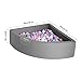 TRENDBOX Ball Pit Kids Ball Pit Memory Foam Ball Pit FanShape Ball Pits for Toddlers Kids Ball Pit Balls NOT Included Dark Gray - Image 4