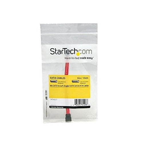 StarTech SATA6LA1 6-Inch SATA to Left Angle SATA Serial ATA Cable - Image 2