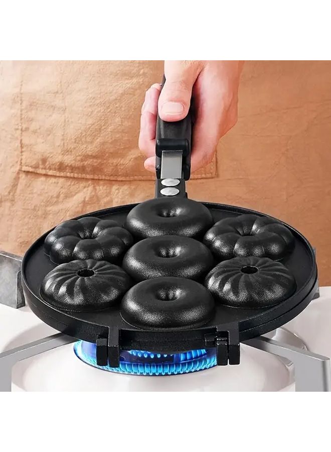 Donut Baking Pan 7 Hole Donut Cake Mould For Commercial Biscuits Moon Cakes And Egg Baking Tools - Image 1