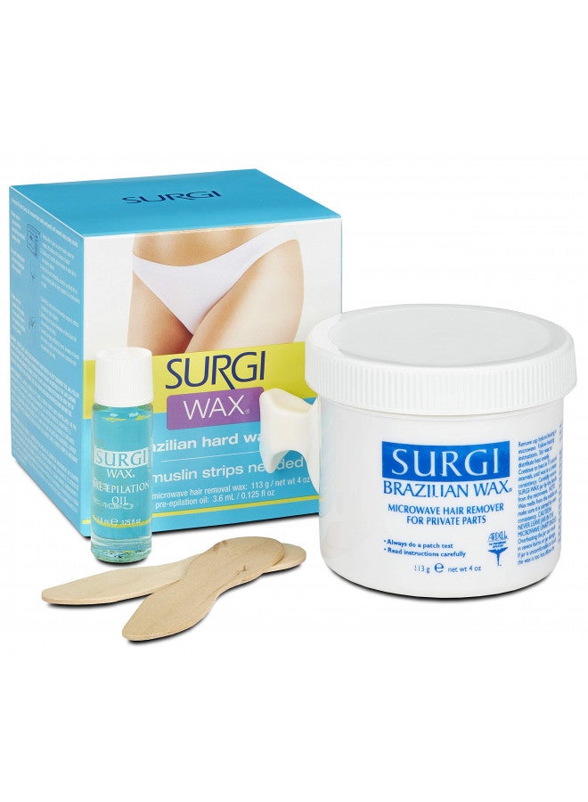 Surgiwax Surgi-Care Surgi-Wax Brazilian Wax Kit - 4.125 oz (Model: SU004) - Image 1