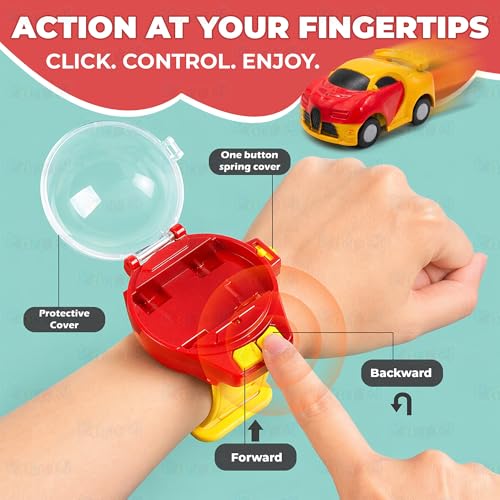 Kidology RC Drift Car with Smoke Effect for Kids & Teens | 1:36 Remote Control Racing Car with LED Lights & Sound | High Speed Drift RC Car for Indoor Outdoor Play (Red) - Image 4