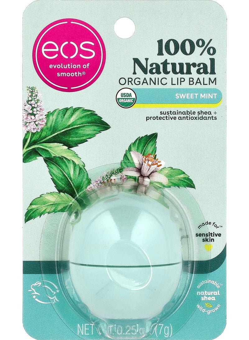 EOS, 100% Natural Organic Lip Balm, Sweet Mint, 0.25 oz (7 g) - Image 3