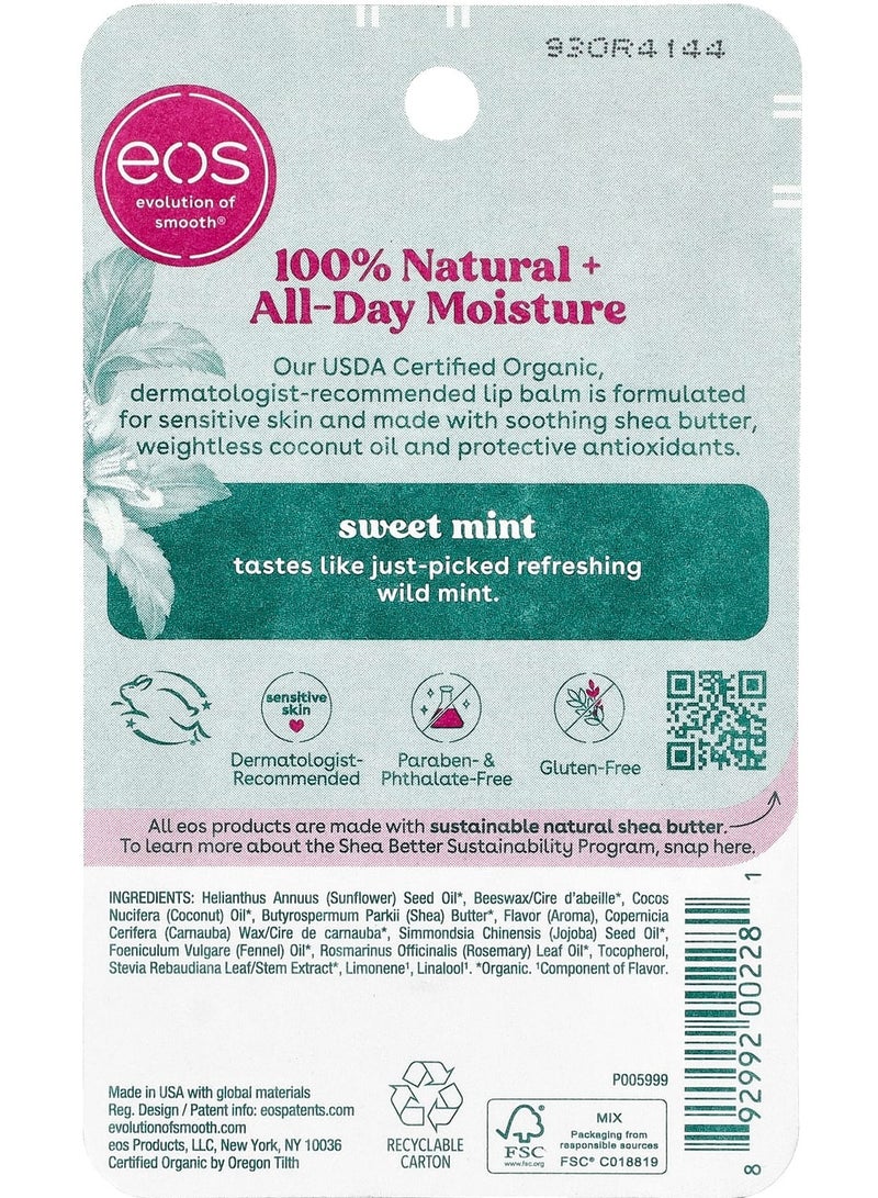EOS, 100% Natural Organic Lip Balm, Sweet Mint, 0.25 oz (7 g) - Image 4