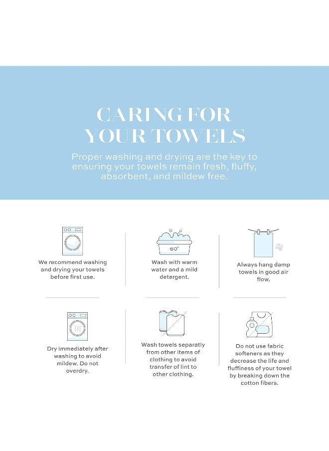 White Classic White Classic Luxury Hand Towels | Cotton Hotel spa Bathroom Towel | 16x30 | 6 Pack | Beige  - Image 4