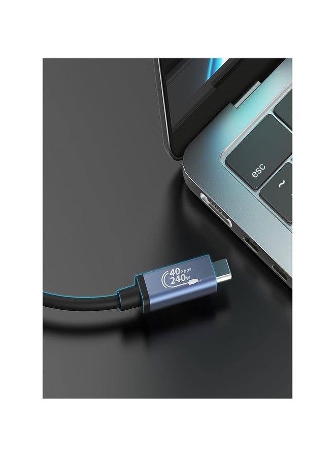 j5create USB 40Gbps 240W USB Type-C Cable, Black/Space Gray, JUC29L08 - Image 5