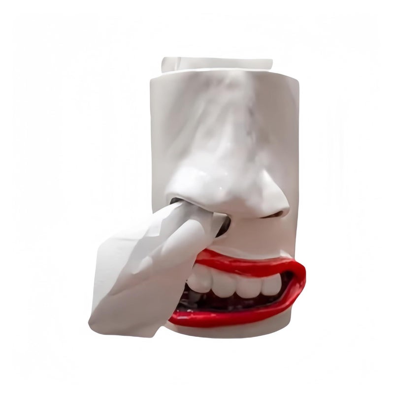 Creative Tissue Box Holder Decorative Resin Nose Tissue Box Cute Desk Decor Humorous Bedroom Office Organizer - Image 2